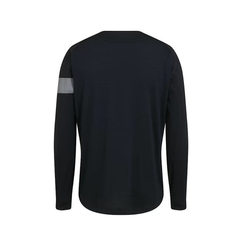 Genetik Sport | Jersey Rapha Trail  Windblock LS - Black/Light Grey