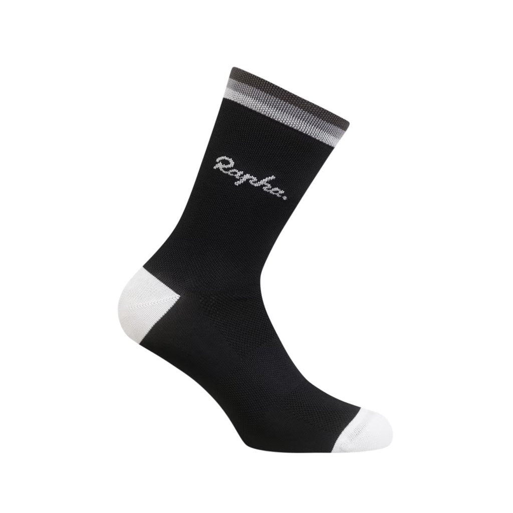 Socks Rapha Logo Black/Grey/CarbonGrey - Genetik Sport