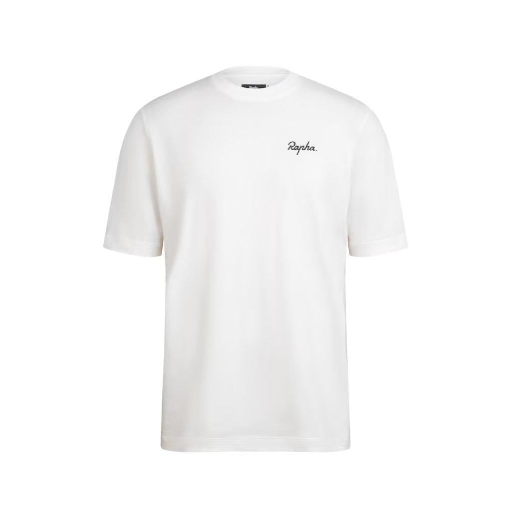 T-Shirt Rapha Logo White/Black - Genetik Sport