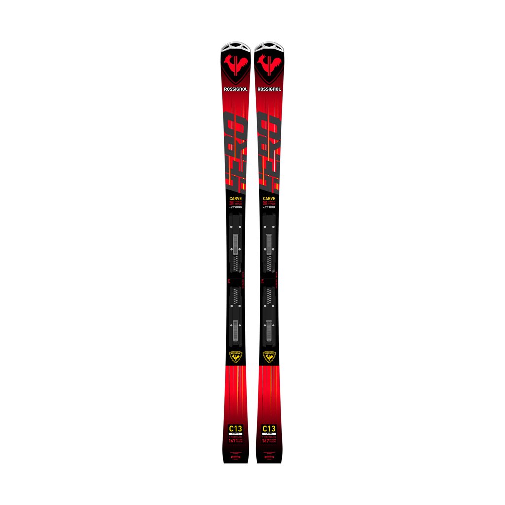 Skis Rossignol Hero Carve K + NX 12 Konect GW B80 Black/Hot Red - Genetik Sport