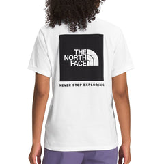 T-Shirt pour femmes The North Face SS Box NSE White/Black - Genetik Sport